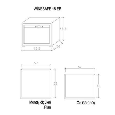 CASO 628 WİNE SAFE 18EB ŞARAPLIK