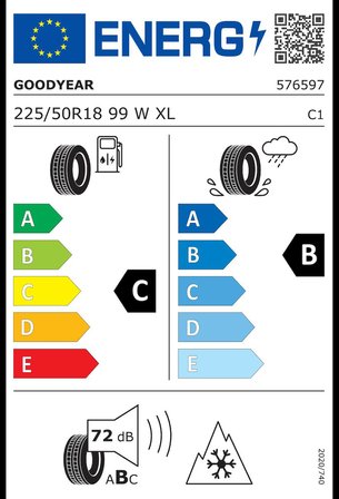 Goodyear 225/50 R18 99W XL Vector 4Seasons Gen-3 FP Oto 4 Mevsim Lastiği (Üretim: 2026)