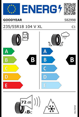 Goodyear 235/55 R18 104V Eagle Sport 4 Seasons XL Oto Dört Mevsim Lastiği (Üretim:2025)