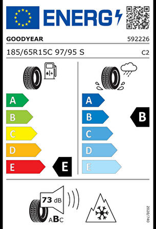 Goodyear 185/65R15C 97/95S Vector 4Seasons Cargo Oto Mevsim Lastiği  (Üretim: 2025)