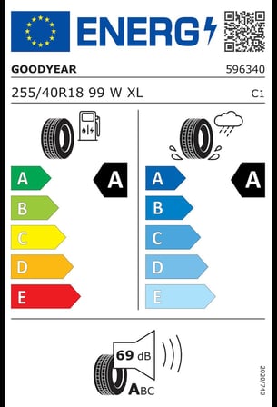Goodyear 255/40R18 99W XL Eagle F1 Asymmetric 6 MO Oto Yaz Lastiği (Üretim: 2025)
