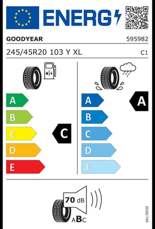 Goodyear 245/45 R20 103Y XL Eagle F1 Asymmetric 6 FP Oto Yaz Lastiği (Üretim: 2026)