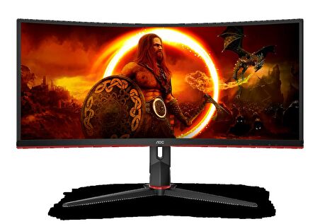 AOC  34 inc CU34G2XP/BK 1ms 180Hz FreeSync Premium WQHD VA Curved Gaming Monitör