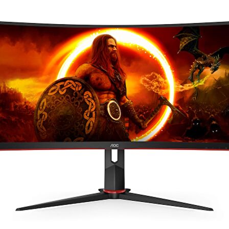 AOC  34 inc CU34G2XP/BK 1ms 180Hz FreeSync Premium WQHD VA Curved Gaming Monitör (Ölü Pixel)