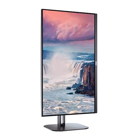 AOC 23.8" 24V5C/BK IPS Type-C Pivot Monitör 1ms Siyah 1920x1080, 75Hz, Type-C, DP, HDMI, USB, Hoparlör, Vesa
