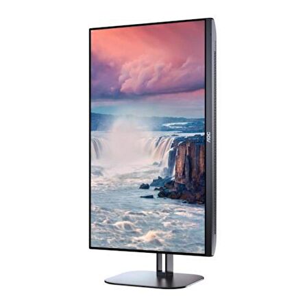 AOC 23.8" 24V5C/BK IPS Type-C Pivot Monitör 1ms Siyah 1920x1080, 75Hz, Type-C, DP, HDMI, USB, Hoparlör, Vesa