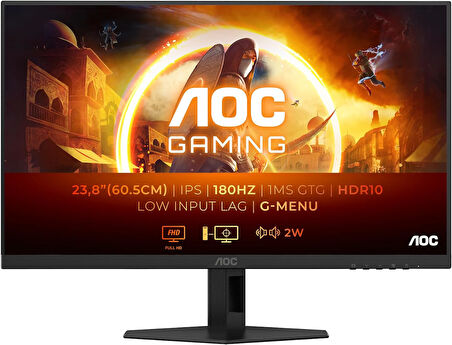 AOC 23.8" 24G4XE 1 ms Full HD IPS 180 Hz Oyuncu Monitörü(Ölü Pixel)