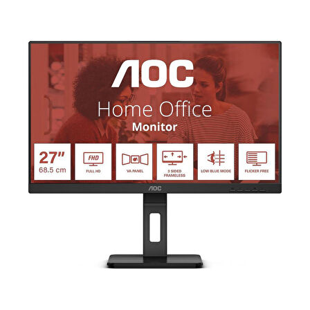 AOC 27E3QAF 27" 4 ms Full HD Pivot IPS 75 Hz Monitör