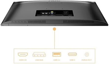 AOC 27" U27B3CF 4ms 60Hz USB UHD IPS Type-C 4K Adaptive-Sync Monitör