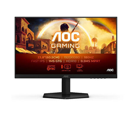 AOC 24G42E 24" 180Hz 0.5ms HDMI DP AdaptiveSync HDR10 FHD Fast IPS Gaming Monitör