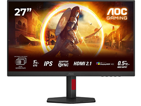 AOC 27" U27G4R 4K 160Hz / FHD 320Hz 1ms AdaptiveSync Pivot IPS Gaming Monitör(Ölü Pixel)