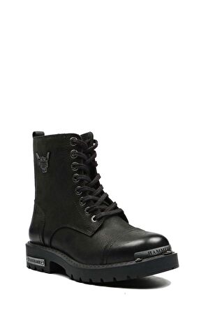 Hammer Jack 17600 Erkek Siyah Yıkama Nubuk Deri Postal Bot