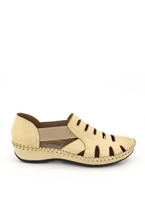 Venüs 18791395 Kadın Deri Lastikli Comfort Delikli Sandalet
