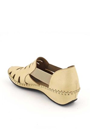 Venüs 18791395 Kadın Deri Lastikli Comfort Delikli Sandalet