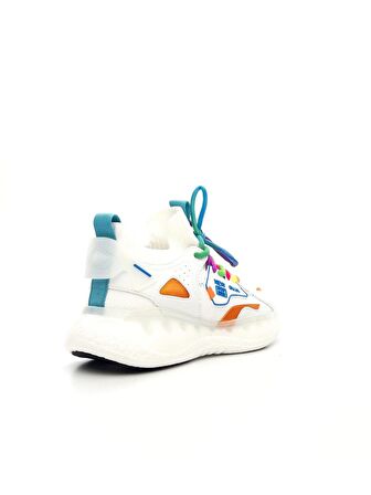 Guja 24Y433-7 Kadın Renkli Bağcık Air Taban Streç Spor Ayakkabı
