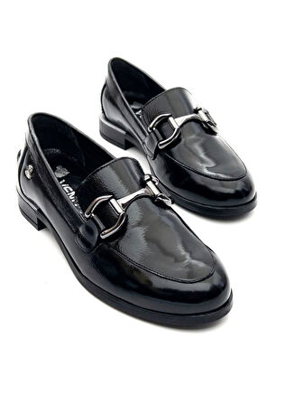 Venüs 2455201K Kadın Hakiki Deri Tokalı Loafer Ayakkabı