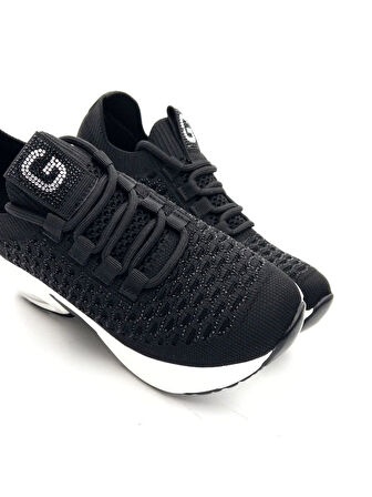 Guja 25Y300-22 Kadın Triko Taşlı Balon Taban Streç Spor Ayakkabı