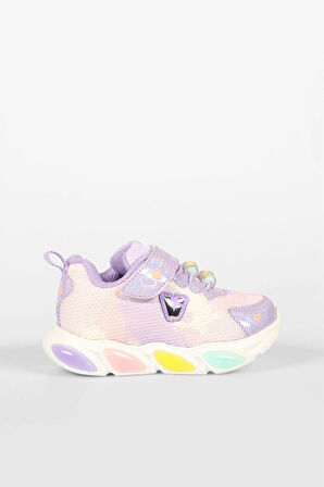 Vicco Gelato Kız Çocuk Cırtlı Simli Işıklı Spor Ayakkabı 346.25Y.177