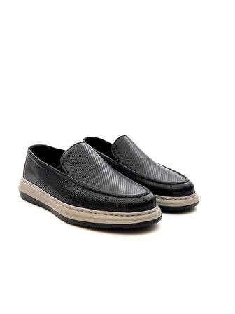 Greyder 64696 Erkek Hakiki Deri Baskılı Lastikli Comfort Casual Ayakkabı