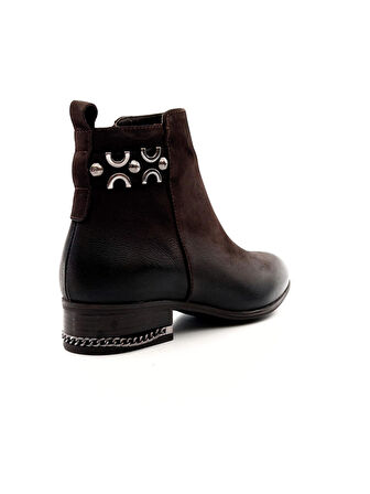 Venüs 2152712K Kadın Hakiki Deri Nubuk Tokalı Sivri Burun Kısa Bot