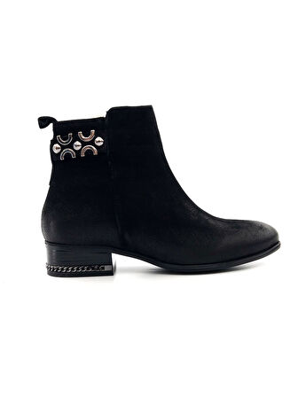 Venüs 2152712K Kadın Hakiki Deri Nubuk Tokalı Sivri Burun Kısa Bot