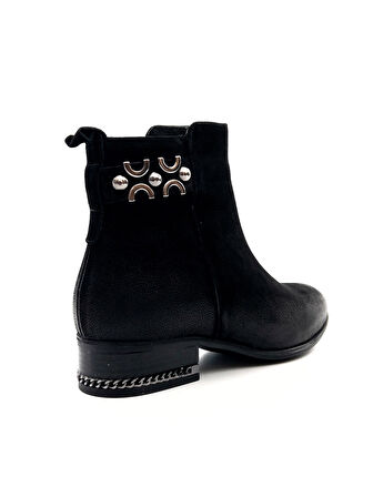 Venüs 2152712K Kadın Hakiki Deri Nubuk Tokalı Sivri Burun Kısa Bot