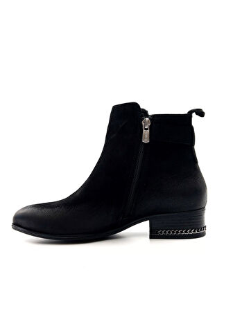 Venüs 2152712K Kadın Hakiki Deri Nubuk Tokalı Sivri Burun Kısa Bot