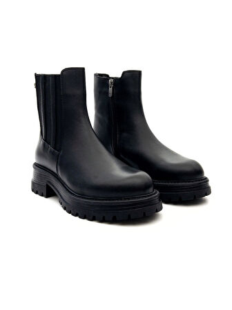 Venüs 2554651K Kadın Hakiki Deri Fermuarlı Chelsea Bot