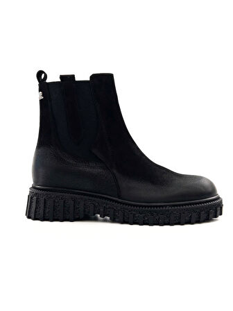 Venüs 2452605K Kadın Hakiki Deri Kalın Taban Nubuk Chelsea Bot