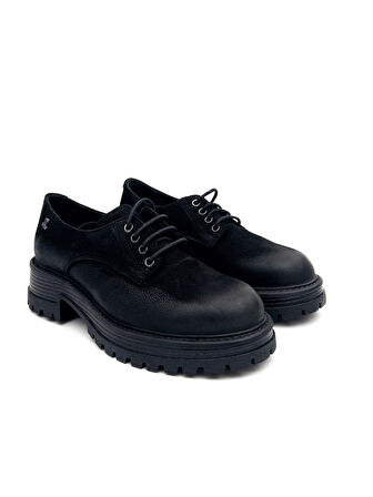 Venüs 2554601K Kadın Hakiki Deri Bağcıklı Kalın Taban Oxford Ayakkabı