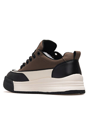 Guja 25K301 Kadın Hakiki Deri Parçalı Bağcıklı Sneaker Ayakkabı