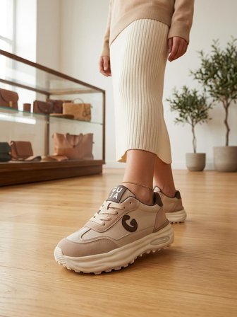 Guja 318-4 Kadın Kalın Taban Bağcıklı Sneaker Ayakkabı