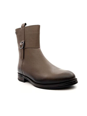 Venüs 2552701K Kadın Hakiki Deri Tokalı Fermuarlı Kısa Çizme