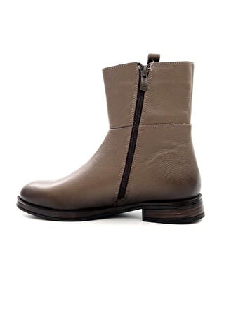 Venüs 2552701K Kadın Hakiki Deri Tokalı Fermuarlı Kısa Çizme