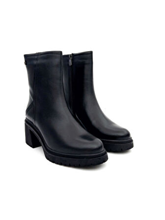 Venüs 2552501K Kadın Hakiki Deri Kalın Taban Fermuarlı Günlük Bot