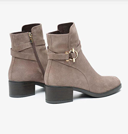 Greyder 59301 Kadın Hakiki Deri Tokalı Femuarlı Urban Bot