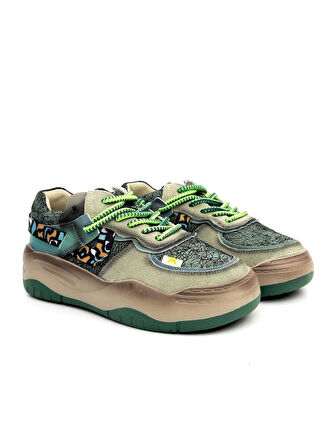Guja 25K328 Kadın Renkli Kalın Taban Sneaker Ayakkabı