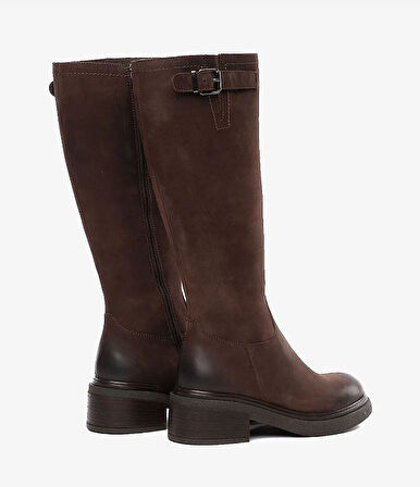 Greyder 35182 Kadın Hakiki Deri Tokalı Günlük Çizme