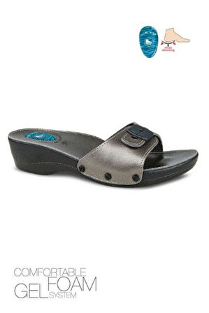 Ceyo Minelli Topuklu-2 Kadın Topuk Jellli Anatomik Terlik