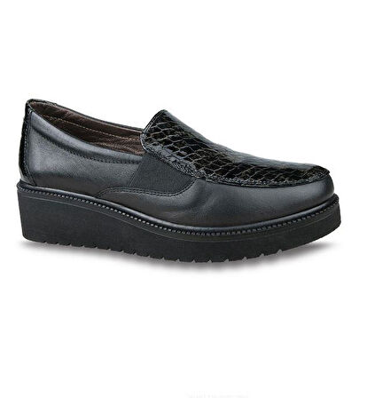 Ceyo 0730 Kadın Hakiki Deri Feta Topuk Anatomik Ayakkabı