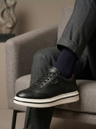 Marcomen 23248 Erkek Hakiki Deri Bağcıklı Sneaker Ayakkabı