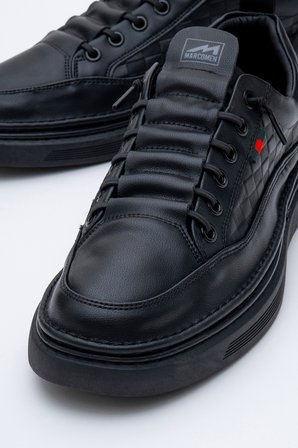 Marcomen 19039 Erkek Hakiki Deri Lastikli Casual Atom Ayakkabı