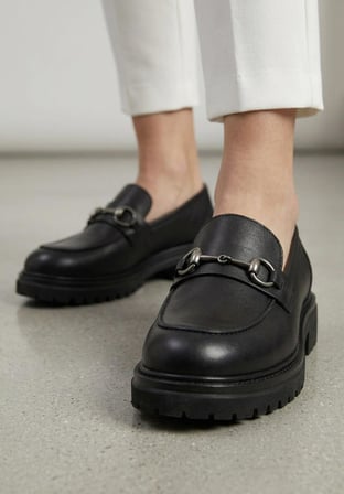 Venüs 2412922K Kadın Hakiki Deri Tokalı Loafer Ayakkabı