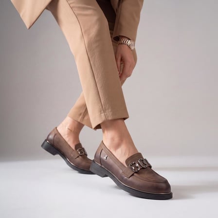 Venüs 2550402K Kadın Hakiki Deri Tokalı Loafer Ayakkabı