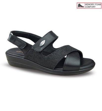 Ceyo 9863-42 Kadın Memory Foam Çapraz Cırtlı Sandalet