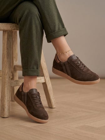 Venüs 2609920K Kadın Hakiki Süet Deri Çizgili Sneaker Ayakkabı