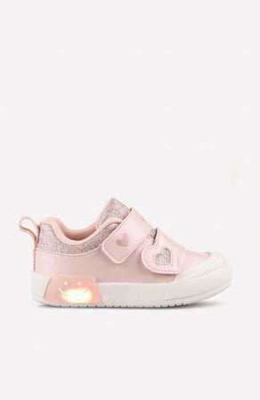 Vicco Suzi Kız Çocuk Kalp Cırt Işıklı Sneaker Ayakkabı
