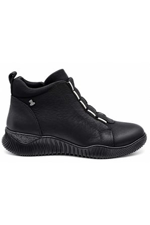 Venüs 1953860K Kadın Hakiki Deri Lastikli Comfort Kısa Fermuarlı Bot