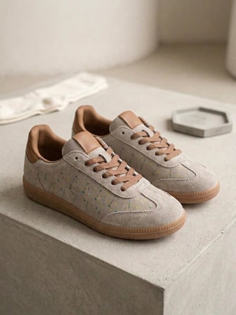 Venüs 2609922K Kadın Hakiki Deri Süet Desenli Sneaker Ayakkabı