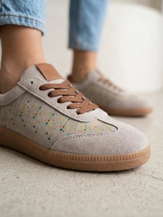 Venüs 2609922K Kadın Hakiki Deri Süet Desenli Sneaker Ayakkabı